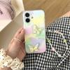For iPhone 16 Case IMD 3D Butterfly Design TPU Phone Case with Beaded Strap