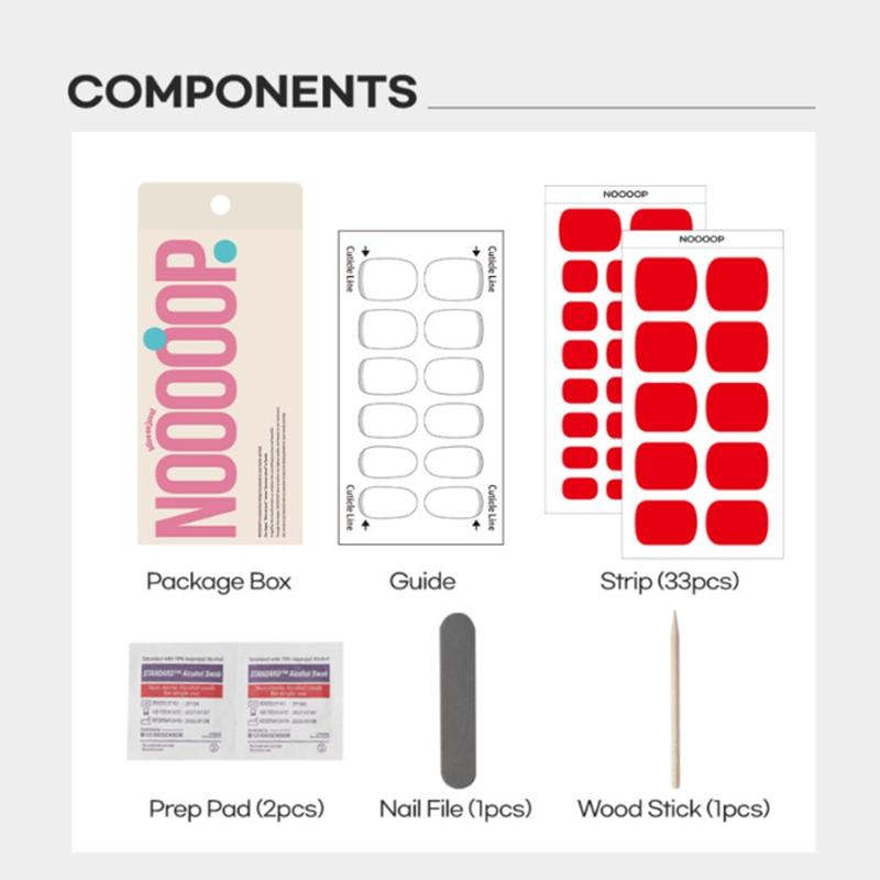 Korean Gel Nail Stickers + UV Lamp | Salon Look at Home | No Glue Needed PEDI VER.