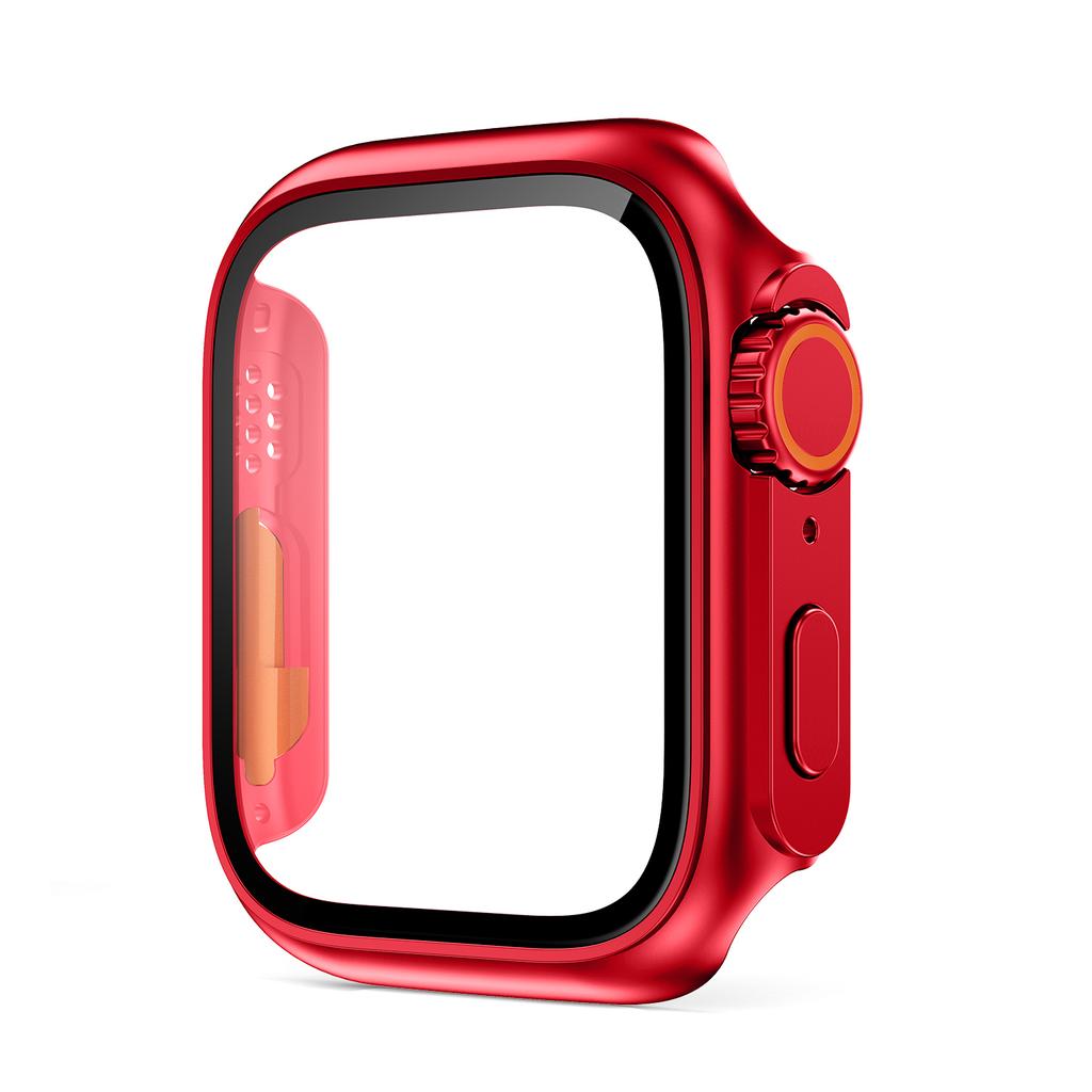 Стекло + чехол для iWatch 44 мм, 45 мм, 41 мм, 40 мм, сменная защитная пленка для экрана, ультра-бампер iWatch Series 8, 7 SE, 6, 5, 3