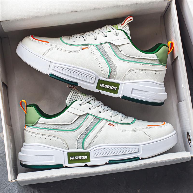 Летние мужские туфли с низким верхом, подходящие по цвету, белые туфли, подростки носят повседневную обувь для путешествий, студенческие туфли для занятий в стиле tide board