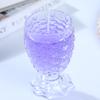 Creative Simple Color Crystal Candle Holder Ornaments DIY Glass Drinkware for Holiday Gifts