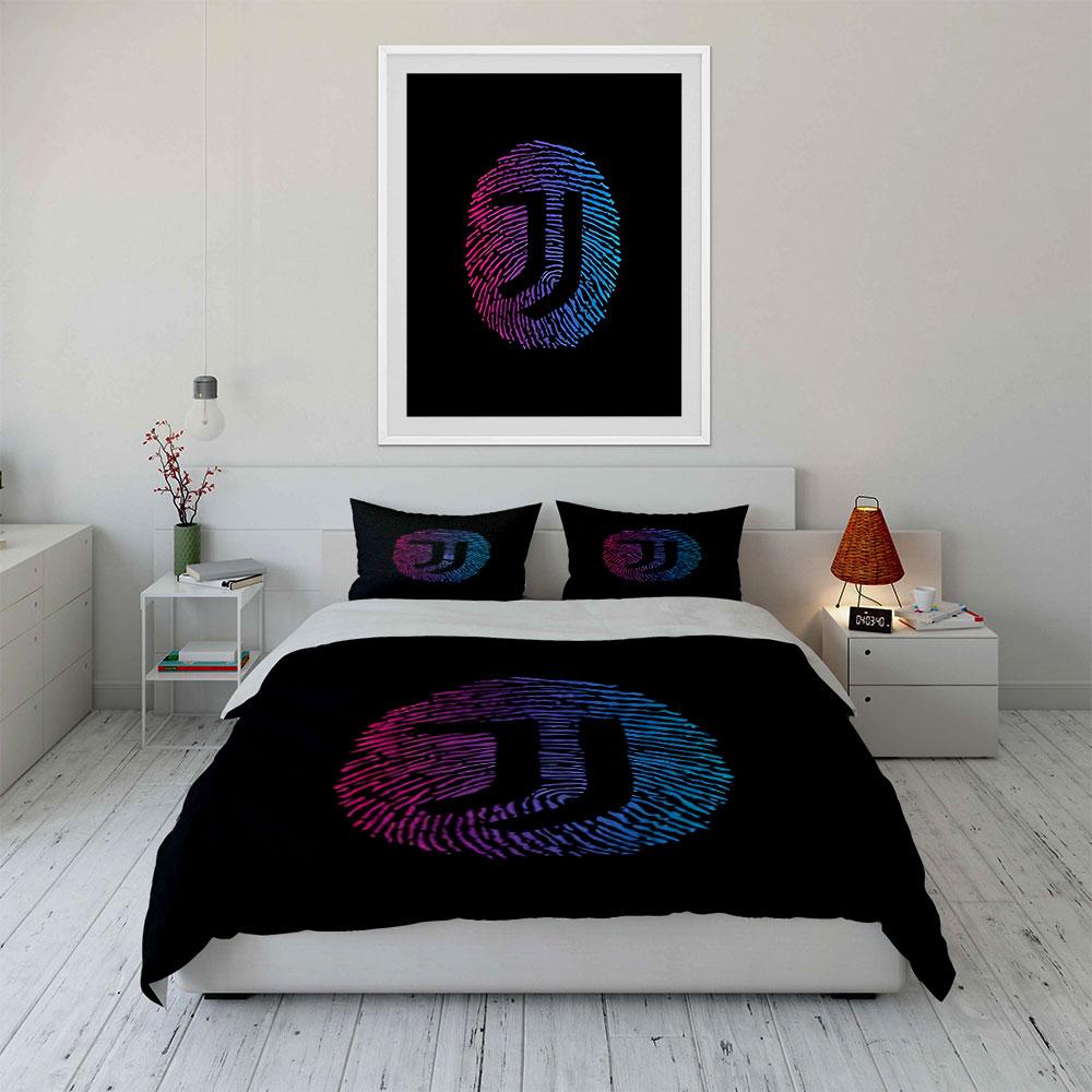Fingerprint with gradient logo. Bedding sets Duvet cover sets Duvet covers Pillowcases(1 * Duvet Cover 2 * Pillowcases without duvet insert)