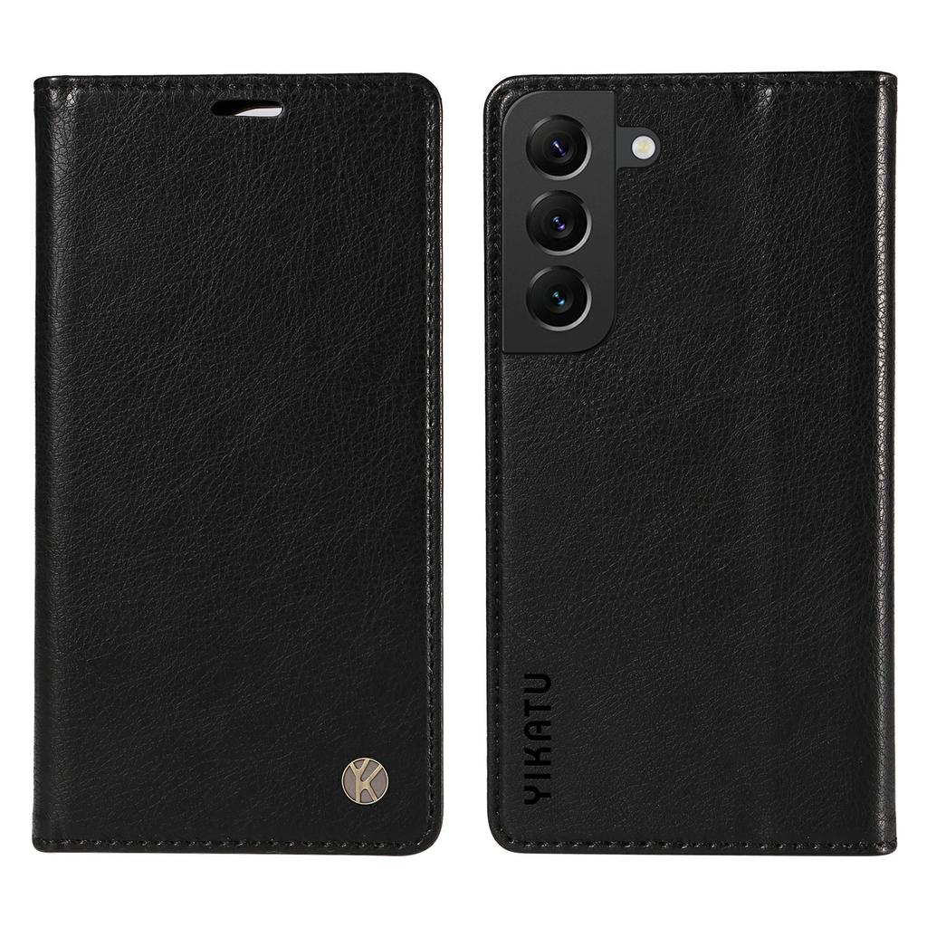 YIKATU YK-006 For Samsung Galaxy S21 FE 5G Case Anti-Drop Leather Wallet Phone Cover