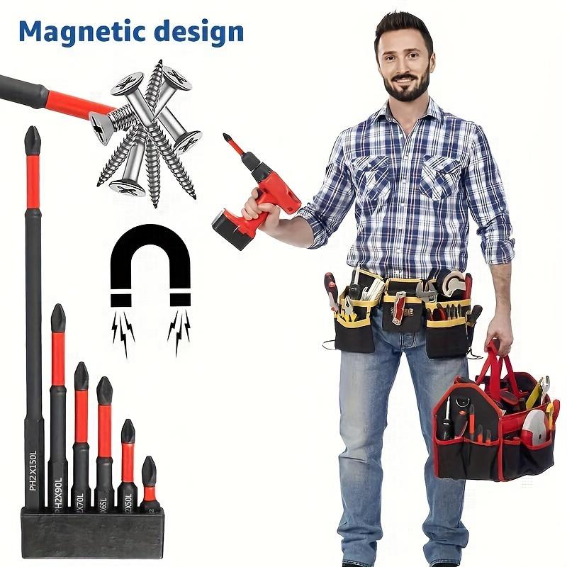 Набор из 10/12 магнитных бит для отвертки S2 из стали с хвостовиком 1/4 дюйма, биты для электрической отвертки, крестовая отвертка с ударным наконечником