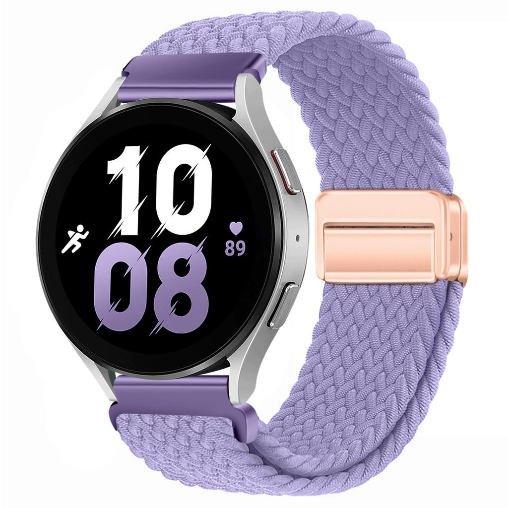 Магнитный ремешок 20 мм 22 мм для Samsung Galaxy Watch 7/6/Classic/5/4/3 Плетеный нейлоновый ремешок-петля для Huawei Watch 4/3/GT 5 4