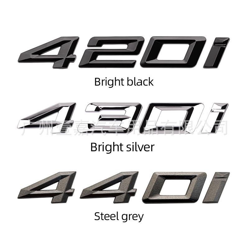 BMW 4 & 6 Series Rear Emblem Stickers for 428i, 428d, 630i, 640d