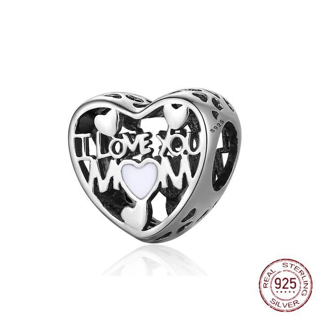 New 925 Sterling Silver Rose Girl Boy Pink Sparkle Spacer Clip Charm Bead Fit Original Fashion Bracelet DIY Jewelry for Women