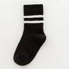 Children's Mesh Socks Summer Thin Pure Cotton Medium Tube Socks Boys Girls College Fashion Socks Baby Black White Striped Socks