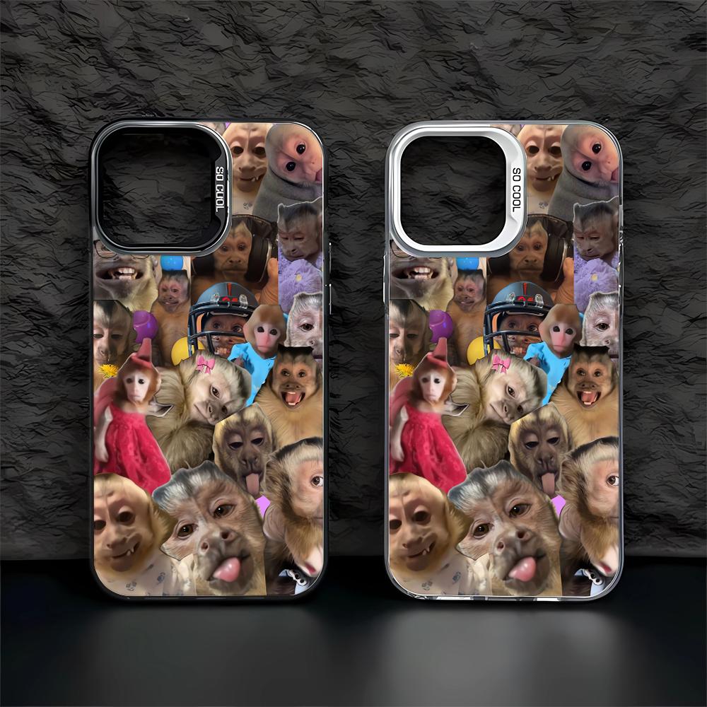 Meme Monkey Collage Phone Case For Samsung Galaxy Note 20 S20 S21 S22 S23 S24 S25 Ultra Protective Cover Funda Capa Coque