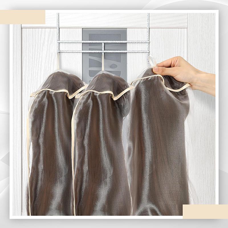 3 шт. Унисекс Взрослый Пыльник для парика Регулируемый со шнурком Портативный дорожный органайзер для защиты парика от грязи и пыли для упаковки