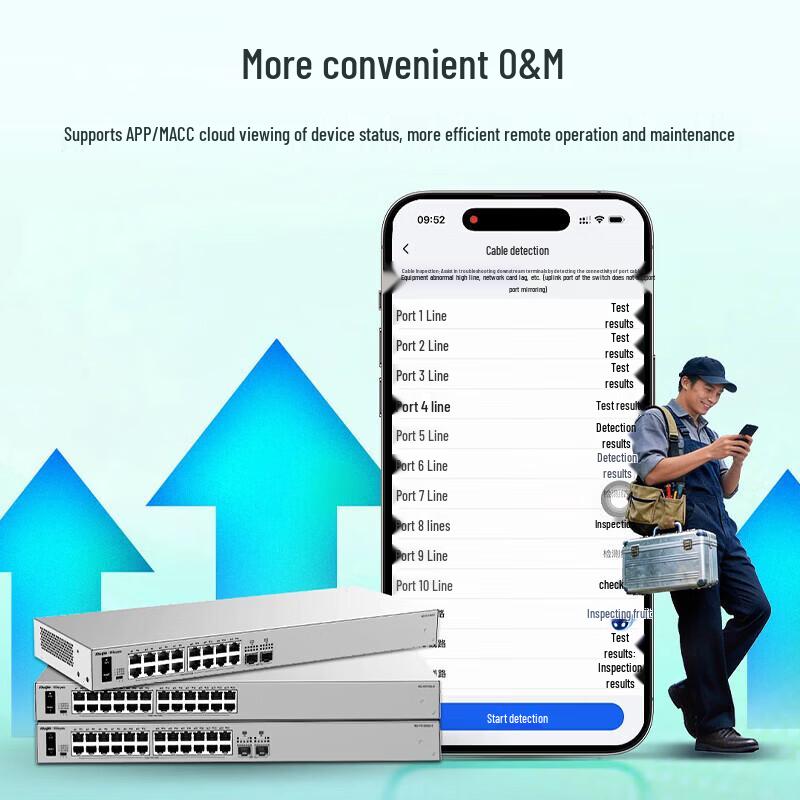Ruijie 24-Port Gigabit Unmanaged Switch (CN version)