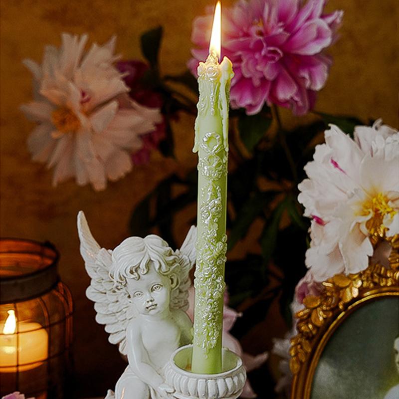 1шт рельефные ароматические свечи для украшения дома длинные стержневые свечи для ресторана длинная романтическая свеча 5 цветов