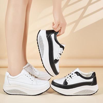 Женская новая обувь-качалка: Толстая подошва, Большой размер, Легкие и Универсальные кроссовки для путешествий и бега - Повседневные и Удобные.