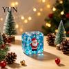 Ice Cube Squeeze Toy Stress Relief for Halloween Christmas, Anxiety Reduction Toy, Slow Rising Clear Sensory Holiday Gift Party Favors