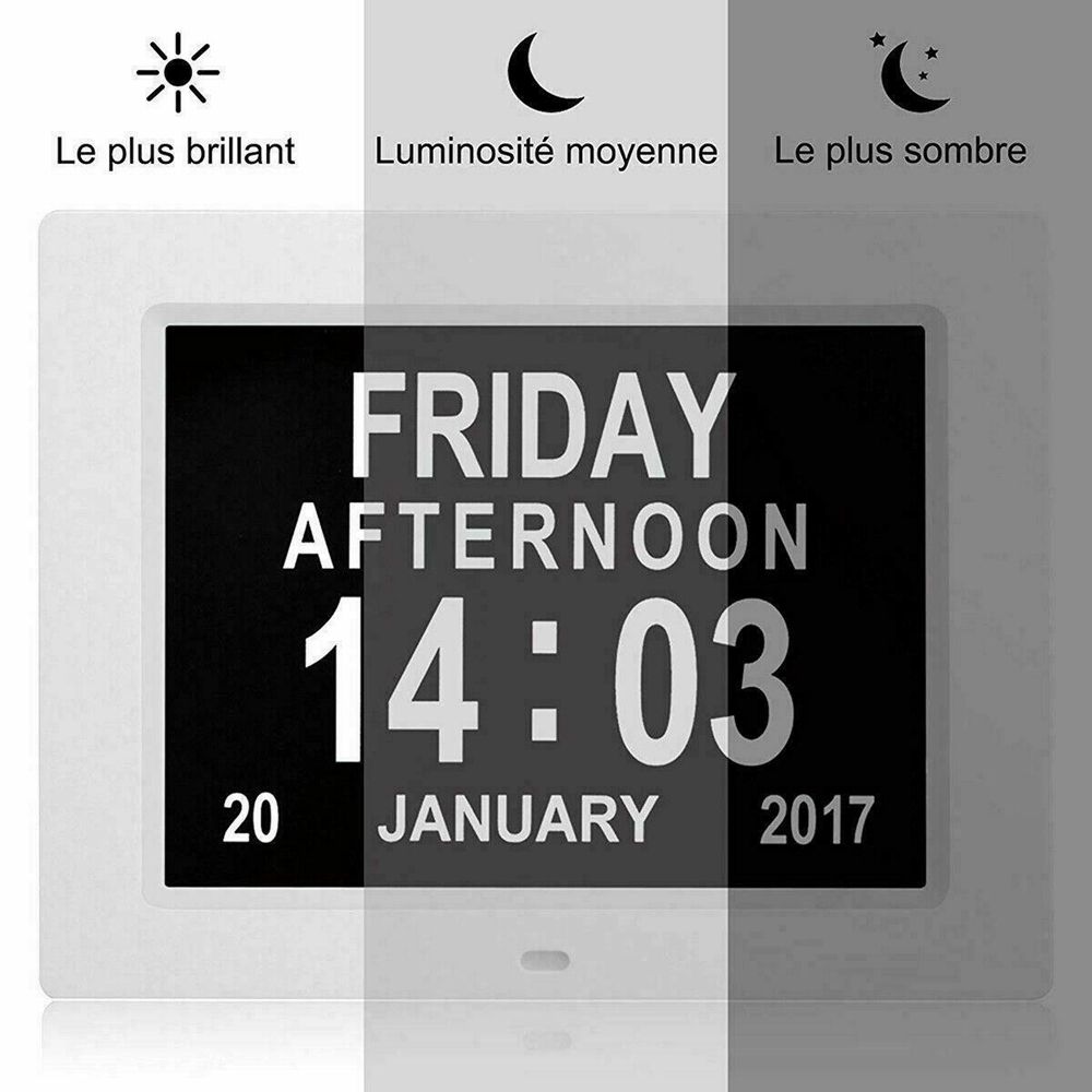 Large Letter LCD Screen Dementia Large Table Digital Clock Home Decor Alarm Clock Calendar