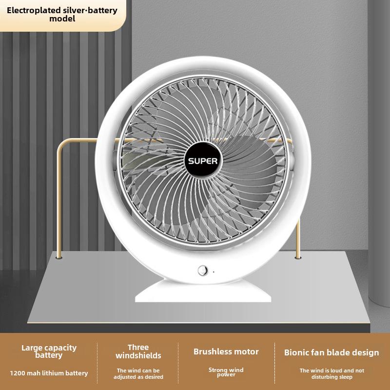 Compact USB Desktop Fan: Portable, High-Power Circulation for Home and Office
