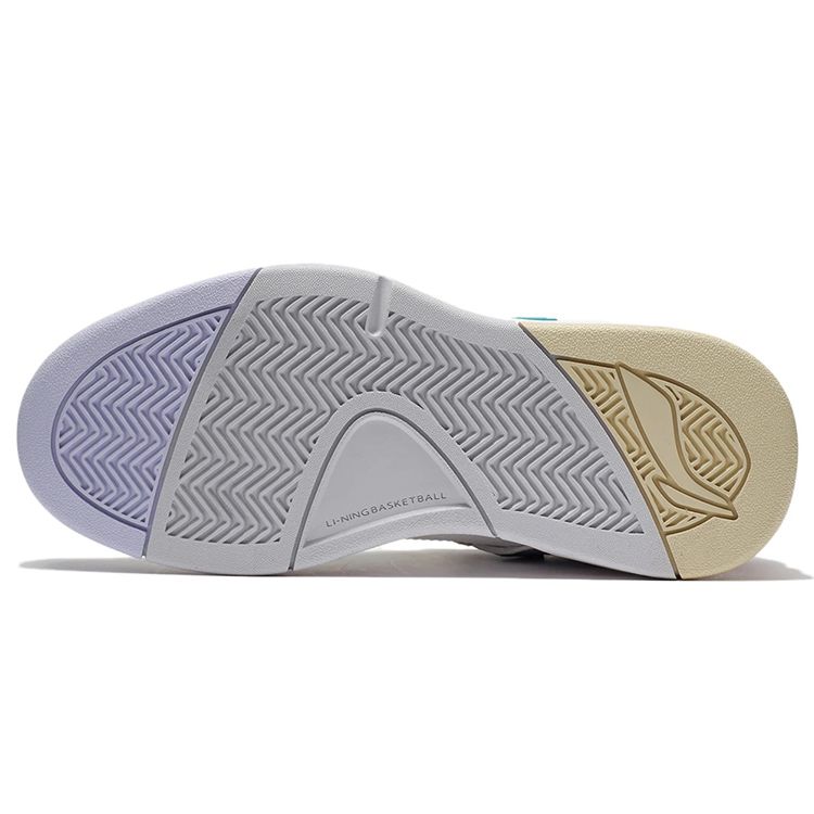 Li-Ning Прочные низкие кроссовки в стиле ретро для баскетбола женские кроссовки белые фиолетовые AGBS032-1