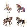 Horse Pendant Minimalist Style Jewelry Horse Acrylic Pendant Keychain 2d Car Mirror Charm Ornament Equestrian Bag for Horse