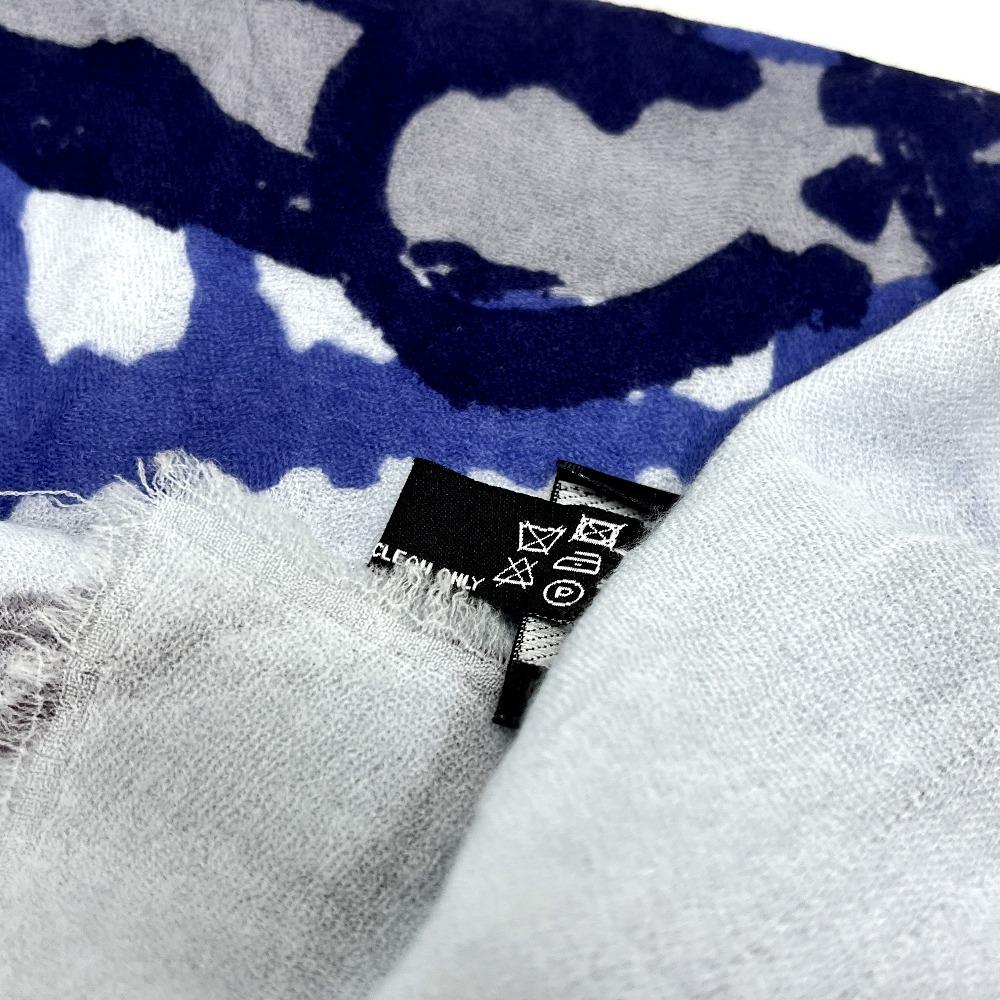 CHANEL No.5 Perfume Apparel Large Stole/Shawl Scarf shawl Cashmere blue