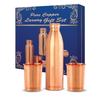 Classic Diwali Gift Set Copper Water Bottle Litre 1000ml + Copper Glass (Pack of 2-300ml Each) Original Heavy Build