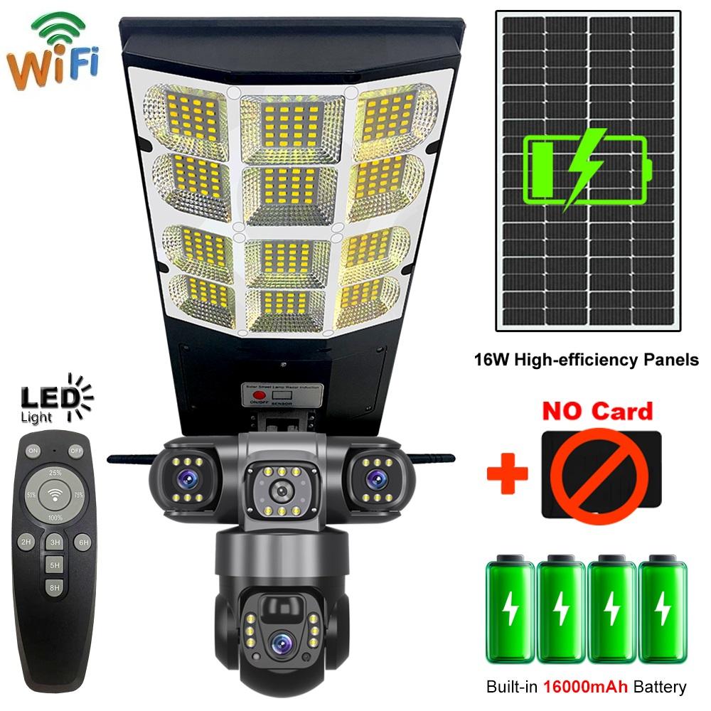 Уличный фонарь на солнечной батарее 2-в-1, Камера, Дворовый фонарь, Многоцелевой фонарь для мониторинга, Зарядка от энергии