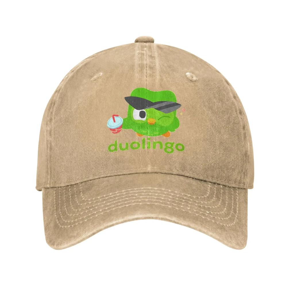 Кепка для бейсбола Duolingo Owl Kawaii Sun Унисекс для взрослых с принтом Hip Hop Кепки Летние yk Смешные Теннисные Скейтборд Горячая Распродажа Бейсболки