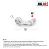 Stainless Steel AN3 to M10x1 Banjo Bolt Fitting For Motorcycle Motor Bike Scooter Hydraulic Brake Hose Line