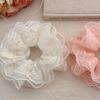 Elastic Hair Bands Accessories for Women Girl Rubber Tie Korean Scrunchies Large Big Fascinators Elegant Headdress Flowers Fairy