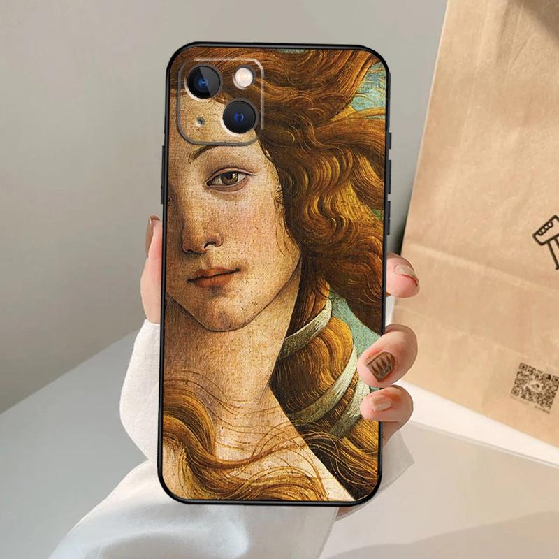 Художественные картины Рождение Венеры Чехол для телефона для iPhone 17 Air 16 15 14 13 11 12 Pro Max 13 12 mini 15 16 Plus 16e Чехол Coque