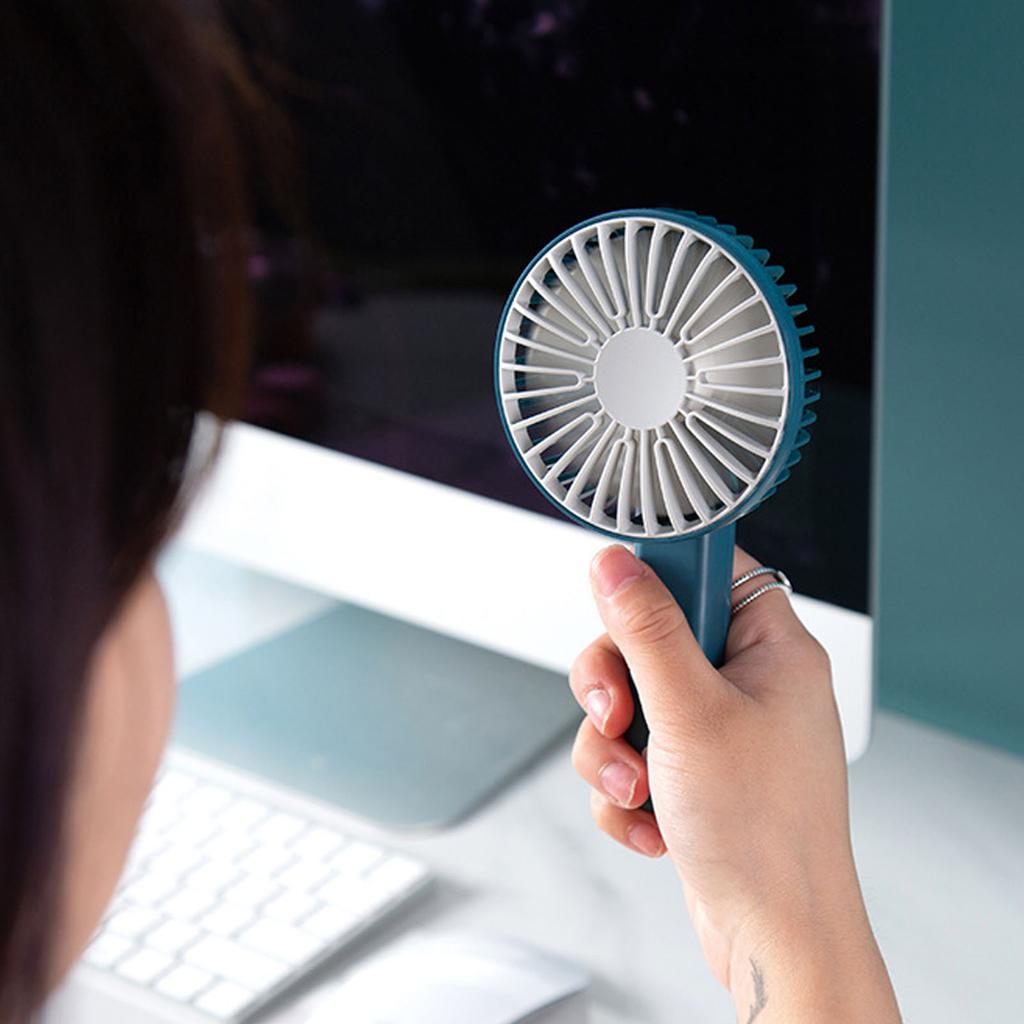 Карманный вентилятор с регулируемой мощностью, ручной складной бесшумный мини-вентилятор с USB-подзарядкой для дома и улицы