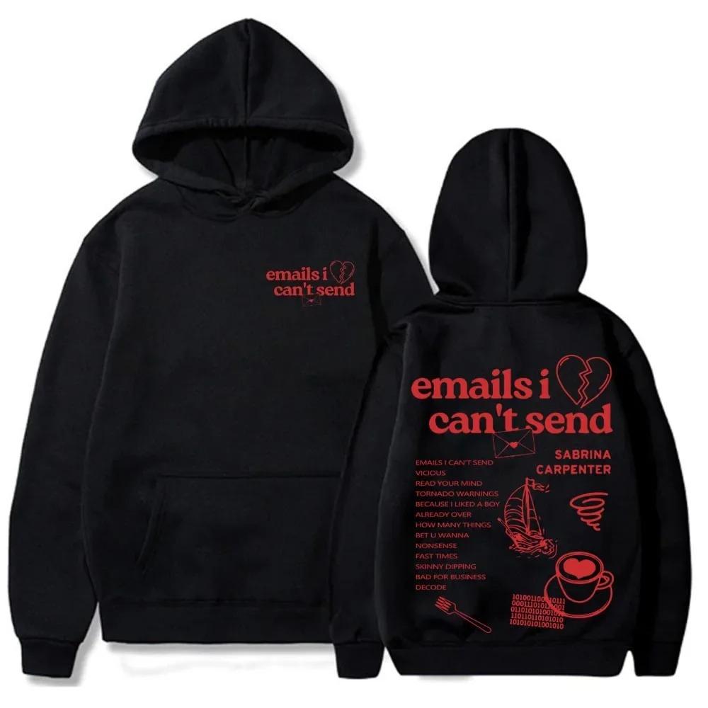 Nonsense Emails I Can‘t Send Printed Hoodies Trendy Harajuku Long Sleeve Sweatshirts Woman Winter Fashion Clothing