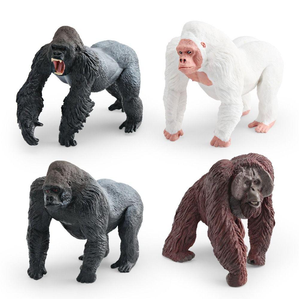 PVC Simulated Solid Animal Model Realistic Chimpanzee Action Figure  Children Toys