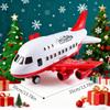 Christmas Gift! Inertial Transforming Plane Toy Set with Toy Car, Color Box Packaging - Perfect Holiday Present for Kids Boys Gi