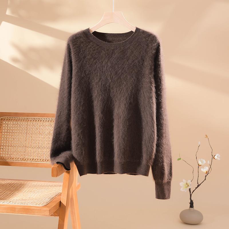 Женский кашемировый свитер Qinghe кашемир 100% кашемир пушистый теплый модный с начесом