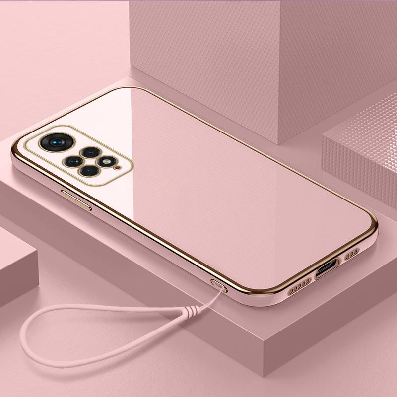Глянцевый чехол-шнурок из силикона для телефона Xiaomi 14T Pro 13T Poco X7 F6 Pro X6 X5 Redmi 14C Note 14 Pro 13 12 11