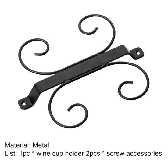 Стойка для бокалов для вина под шкафом, подвесной дизайн, металлическая стойка для бокалов с высококачественным покрытием, украшение для дома