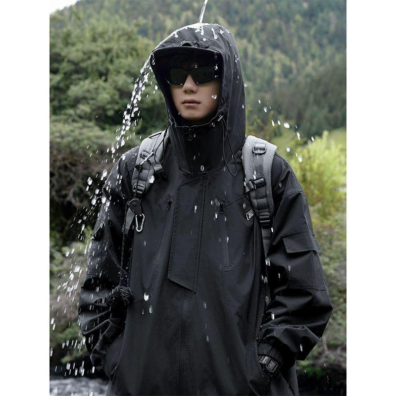 Мужская ветрозащитная водонепроницаемая куртка Mountain Outdoor — модная функциональная рабочая одежда в американском стиле для весны и осени