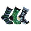 Childrens/Kids Retro Gripper Socks (3 Pairs)
