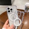 Прозрачный ударопрочный бронированный чехол для iPhone 15 14 Plus 13 12 11 Pro Max для беспроводной зарядки Magsafe Магнитный акриловый чехол