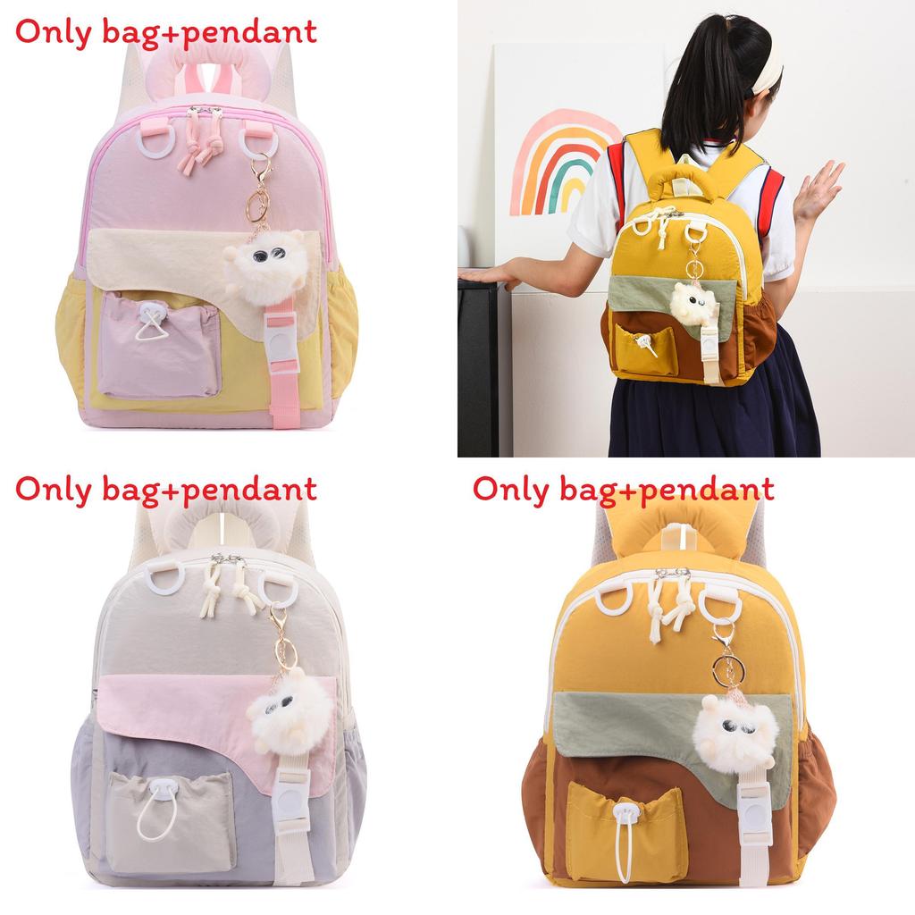 Neutral Color Kids Backpack With Durable Oxford Material And Padded Shoulder Straps