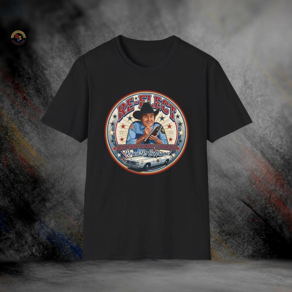 Re-Elect Rosco P. Coltrane Hazzard County T-Shirt | Softstyle Tee