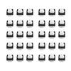 100-Piece White Plastic Car Door Seal Clips for Ben