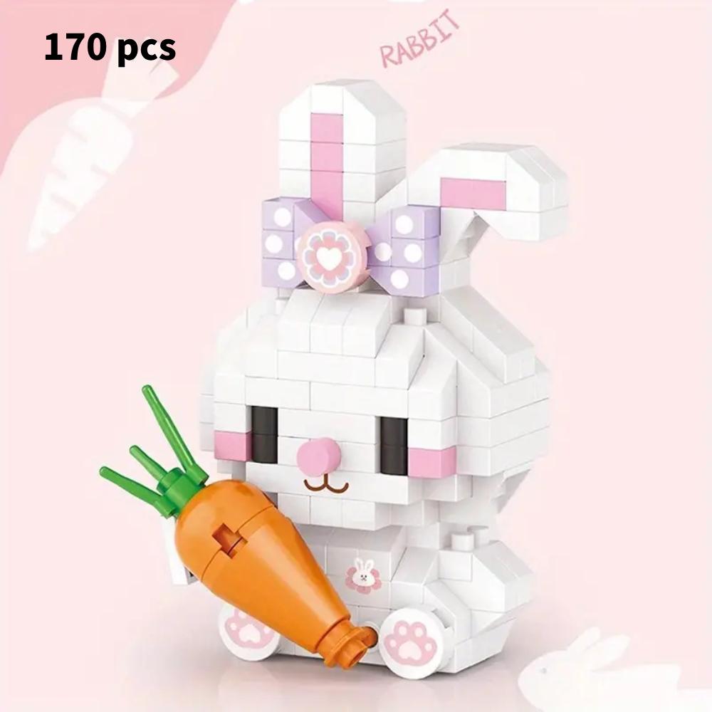 Рисовые блоки креативные милые маленькие животные мини строительные блоки щенок кошка собака модель DIY игрушки для детей детский подарок украшения для дома