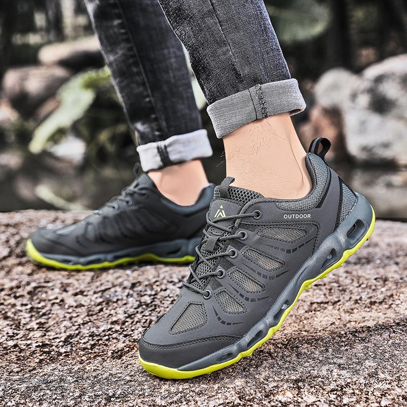 Обувь унисекс Легкие полые повседневные спортивные туфли на открытом воздухе в сетку Быстросохнущие туфли цвета морской волны