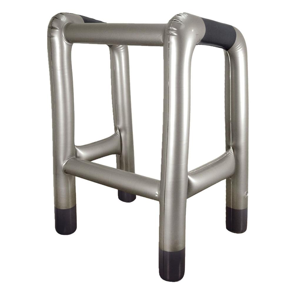 2Pcs Novelty Costume Party Cosplay Supplies Walking Stick Inflatable Toys Zimmer Frame Blow Up Prop