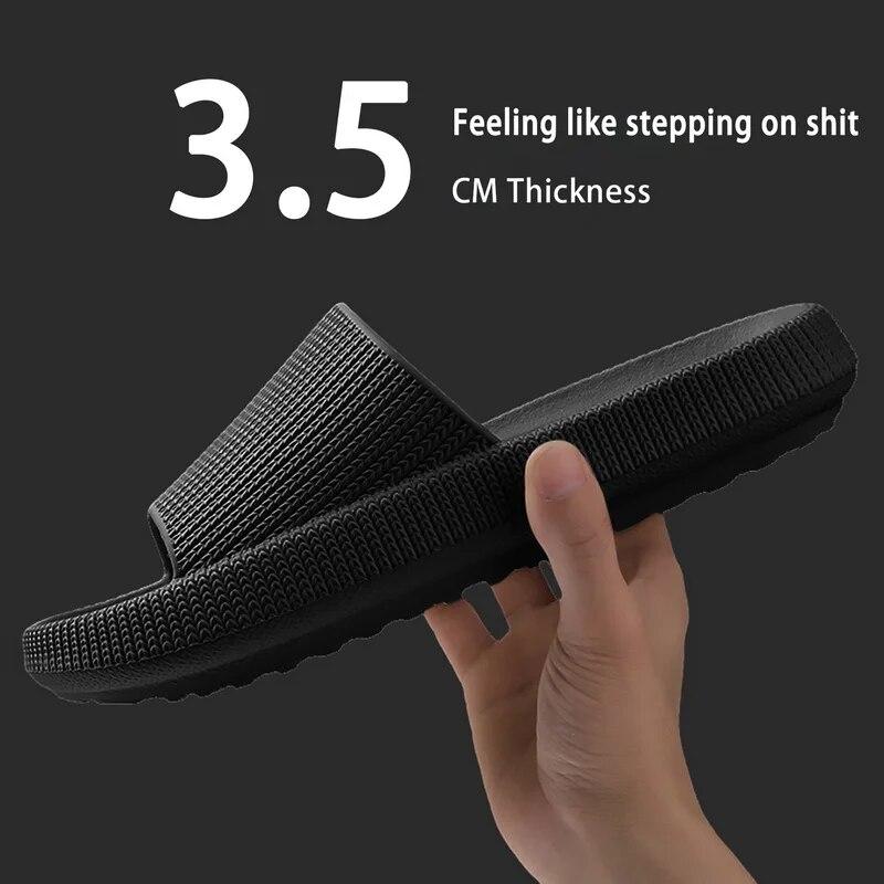 Women Men Slippers Summer Beach Slides Bathroom Anti-Slip Slipper Soft Sole Sandals Fashion Flip-Flops Ultra-Light Shoes Women