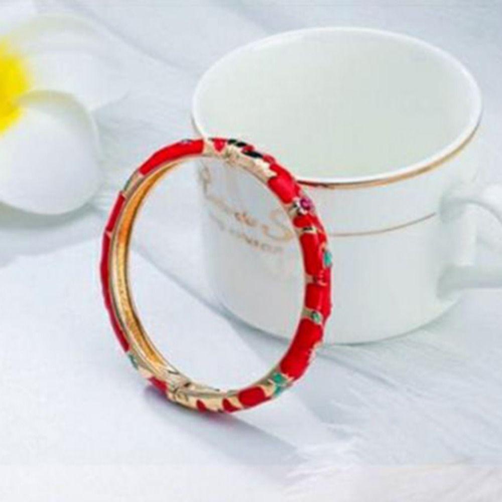 Double Bangle Chinese Cloisonne Bracelet Hand Bracelet Women's Hand Bracelet  Gifts for Women Girl