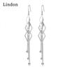 Lindon Copper Alloy Zircon Earrings Drop Earrings For Women Wedding Party Gifts
