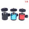 1Pc Metal Mini Ball Head With Universal 1/4" Screw Tripod Mount 360° Swivel For Phone LED Video Light Microphone Action Cameras