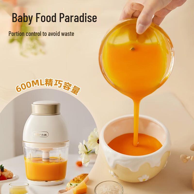 Bear 0.6L Mini Electric Food Chopper & Meat Grinder CN plug (adapter included)